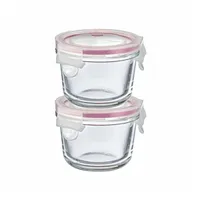 Westmark Frischhaltedose rund rot/transparent 150 ml