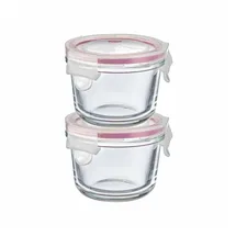 Westmark Frischhaltedose rund rot/transparent 150 ml