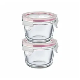 Westmark Frischhaltedose rund rot/transparent 150 ml