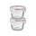 Westmark Frischhaltedose rund rot/transparent 150 ml