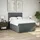 vidaXL Boxspringbett 140 x 200 cm Dunkelgrau