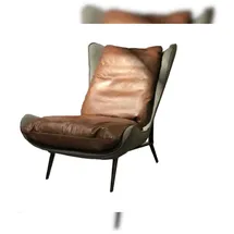 KAWOLA Sessel ERIO Cocktailsessel Vintage-Leder braun