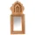 Marrakesch Orient & Mediterran Interior Wandspiegel Mukana 22 x 10 cm Braun