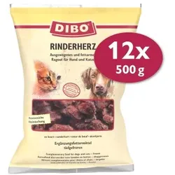 DIBO Frostfutter Rinderherz 12x500 g