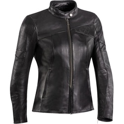 Ixon Cranky Damen Motorrad Lederjacke, schwarz, Größe M