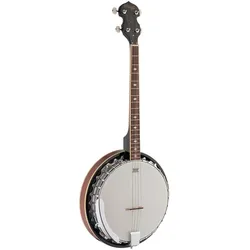 4-saiten Bluegrass Deluxe Banjo m. Metall-Kessel