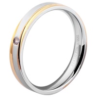 AKZENT Partnerring Sensual Meaning, Damen Ring silberfarben 52