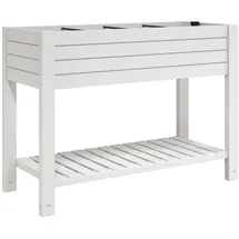 vidaXL Hochbeet Weiß 110x45x79 cm Polypropylen