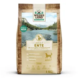 Wildes Land Ente Hundetrockenfutter WL Ente 1kg Hundetrockenfutter