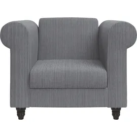 dorel home »Felix II in Breit-Cord« mit Rückenlehne 3-fach verstellbar, Beine Massivholz, Sitzhöhe 46 cm