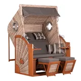 deVries Strandkorb Pure Cliff XL Sun PE