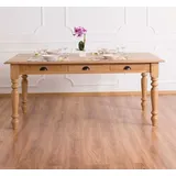 Casa Padrino Esstisch 180 x 90 x 78 cm Braun