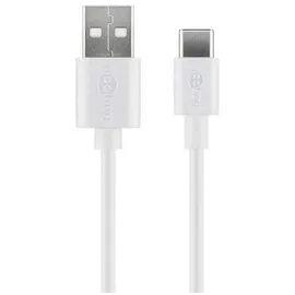 goobay USB-C auf USB-A 3 m Weiß