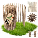 Floranica Rollzaun 1 m x 100 cm Braun/Holz