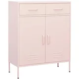 vidaXL Lagerschrank Rosa 80x35x101,5 cm Stahl