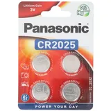 Panasonic Batterie Lithium Knopfzelle, CR2025, 3V Electronics, Lithium Power, Retail Blister (4-Pack)