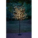 NORTHPOINT LED Baum mit 150 warmweißen LEDs Timer 6h Ein 18h Aus Inkl 5m Kabel und Heringe