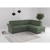 sit&more Ecksofa SIT & MORE "Glendale, L-Form", jungle, B:247cm H:84cm T:193cm, 90% Polyester, 10% Polyamid, Sofas, Ecksofa, inkl. Kopfteilverstellung, wahlweise mit Vorziehsitz und Bettkasten