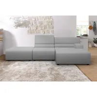 Ecksofa EGOITALIANO "Babouche, Designsofa mit außergewöhnlichem Sitzkomfort zum Wohlfühlen", grau (stone), B:287cm H:80cm T:98cm, Leder »BULL« (echtes Rindsleder). Geschliffenes, pigmentiertes und behandeltes Rindsleder mit einer Dicke von 1, 3-1, 5 mm. Dieses Leder zeigt eine ziemlich weiche Hand mit einem halb undurchsichtigen Aussehen. Es handelt sich um ein geschütztes Leder. Eine leichte Deckschicht schützt sie vor Flecken, ohne ihre ursprünglichen Eigenschaften zu verändern. Die geschützten Leder