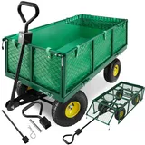 Tectake Bollerwagen mit Ablage grün