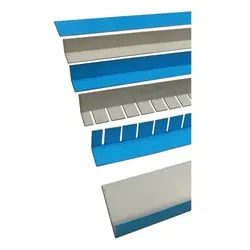 Folienblechwinkel 5 x 5 x Länge 200 cm Beschichtung innen - geschlitzt