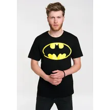 LOGOSHIRT T-Shirt "Batman - Logo", Jungen, Gr. 4XL, schwarz (schwarz, gelb), 100% Baumwolle, bedruckt, normal, Rundhals, Shirts T-Shirt, mit coolem Logo