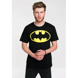 LOGOSHIRT T-Shirt "Batman - Logo", Jungen, Gr. 4XL, schwarz (schwarz, gelb), 100% Baumwolle, bedruckt, normal, Rundhals, Shirts T-Shirt, mit coolem Logo