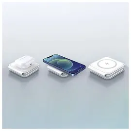 DUDAO induktives Schnellladegert 3W1 15W 3in1 Inductive Charger - Weiß