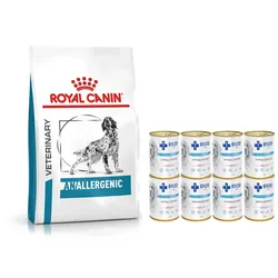 ROYAL CANIN Anallergenic AN18 8kg + ENZO VET Hypoallergenes Futter mit Kaninchen für Hunde 8x400g (Mit Rabatt-Code ROYAL-5 erhalten Sie 5% Rabatt!)