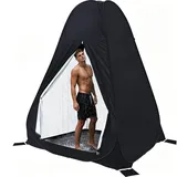 Riggoo Duschzelt Camping Pop Up Toilettenzelt 2 Mann Umkleidekabine WC Zelte Mobile Tragbares Camping Großes Duschkabine Faltbare Klozelt für Outdoor Wandern Strand Inklusive Tragetasche