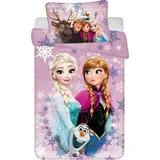 Jerry Fabrics Disney Frozen Purple 05 140x200, 70x90 cm lila