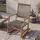 MCW Schaukelstuhl MCW-P73, Garten Outdoor Wippstuhl Relaxstuhl Schaukelliege, Akazie Holz Rope Seilgeflecht grau