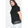 sheego Klassische Bluse Hemdbluse Kurzarm Schwarz 50
