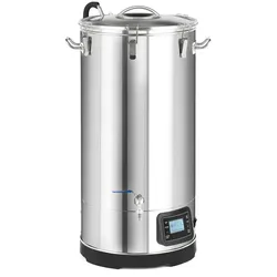 Klarstein Mundschenk 3XL Maischekessel Bierbrauanlage 3.000 W 9 Programme 65 l Silber-Metallic
