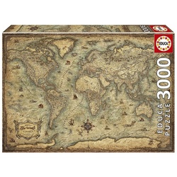 Educa 19567 Puzzle 3000 Pcs. Map Of The World
