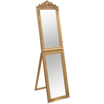 vidaXL Standspiegel 45 x 180 cm Gold
