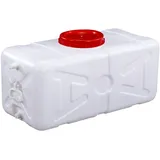 JCPSH Wassertank Wasserkanister 25L/30L/50L/75L/110L/200L Wasser Lager Wasserbehälter Mit Deckel Mit Wasserhahn Mineralwasser-fass Reines Wasser Kunststoff Camping Auto Zuhause(Size:50L)