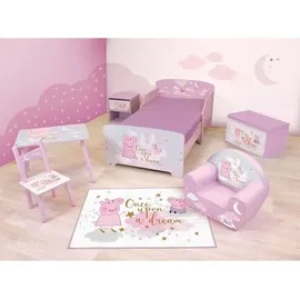 cijep Kinderbett Peppa Pig 140 x 70 cm Holz rosa