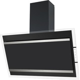 Kopffrei Wandhaube 90 cm Brise Dunsthaube schwarz/ Glas schwarz EEK: A+