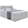 altdecor Boxspringbett MIAMI KING - 160x200 - H3/H4 - Hellgrau