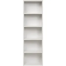 furni24 Bücherregal 40 x 24 x 132 cm Weiß