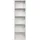 furni24 Bücherregal 40 x 24 x 132 cm Weiß