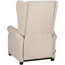 vidaXL Massagesessel Creme Polyester 348525 x 0 x 0 cm Beige