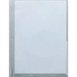 FolderSys Prospekthüllen A4 PP Euro-Lochung mit Indexstreifen VE=100 Stück transparent/weiß