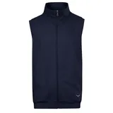 Trigema Steppweste » Weste aus bequemem Sweat-Material«, (1 tlg.), Gr. L, navy, , 30118121-L