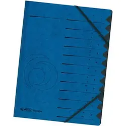 HERLITZ 10843316 Ordnungsmappe 1-12 Colorspan blau