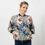 DINE 'N' DANCE Blouson-Jacke Reißverschluss Allover-Druck oversize