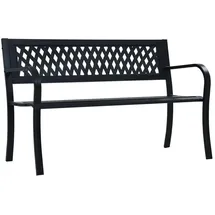 vidaXL Gartenbank 120 x 51 x 76 cm Schwarz