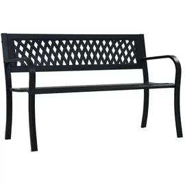 vidaXL Gartenbank 120 x 51 x 76 cm Schwarz