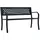 vidaXL Gartenbank 120 x 51 x 76 cm Schwarz